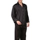 thumbnail image 3 of Txlixc Traje de pijama de seda de 2 piezas, chaqueta de manga larga con solapa masculina + pantalones Txlixc  moda, 3 of 8