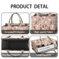 thumbnail image 4 of Large Capacity Tote Bag,Poodle Dog and Flower Floral Handbag Fashion Luxury Tote Bag,15.7"x13"x 5.1" Inches,Laptop Compatible, 4 of 6