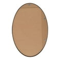 thumbnail image 5 of Kate and Laurel Zayda Oval Framed Wall Mirror, 24 x 36, Black, Metal Minimalist Oval Mirror with Rounded Curves, 5 of 8