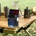 thumbnail image 5 of ICQOVD Solar Powered Bluetooth Speaker Flashlight Portable Outdoor Audio with LED Light for Camping, 5 of 8