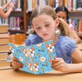 thumbnail image 6 of Dog Corgi and Flowers Ring Binder Notebook Journey Note Diary College Ruled Spiral Notebook Study Loose Leaf Paper A5 60 Pages, 6 of 8