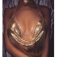 thumbnail image 6 of Rhinestone Body Chain Bra Summer Beach Bikini Waist Chain Chest Belly Chain Crystal Sexy Body Jewelry for Women and Girls (Silver), 6 of 7