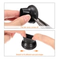 thumbnail image 3 of Uxcell 16pcs Protectores de Piso para Patas de Silla que se Ajustan a Patas de Silla de 0.8-1 Pulgadas, Negro, 3 of 6
