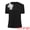 Black, variant on Women's Basic Tee Shirt Short Sleeve Crew Neck Stretchy Beaded Top XL Black