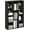 Blackwood, variant on TREE Book Shelf, 9-Tier Bookshelf, Tree Bookcase with Angled Open Shelf, 8.4 x 15.7 x 50.9, Corner Shelf for Room Decor, for Living Room, Bedroom, Home Office, Espresso