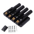 thumbnail image 3 of Bass Tailpiece, Replacement 4 String Bass Bridge High Strength With Screws Wrench For Stringed Instrument For Electric Guitar, 3 of 8