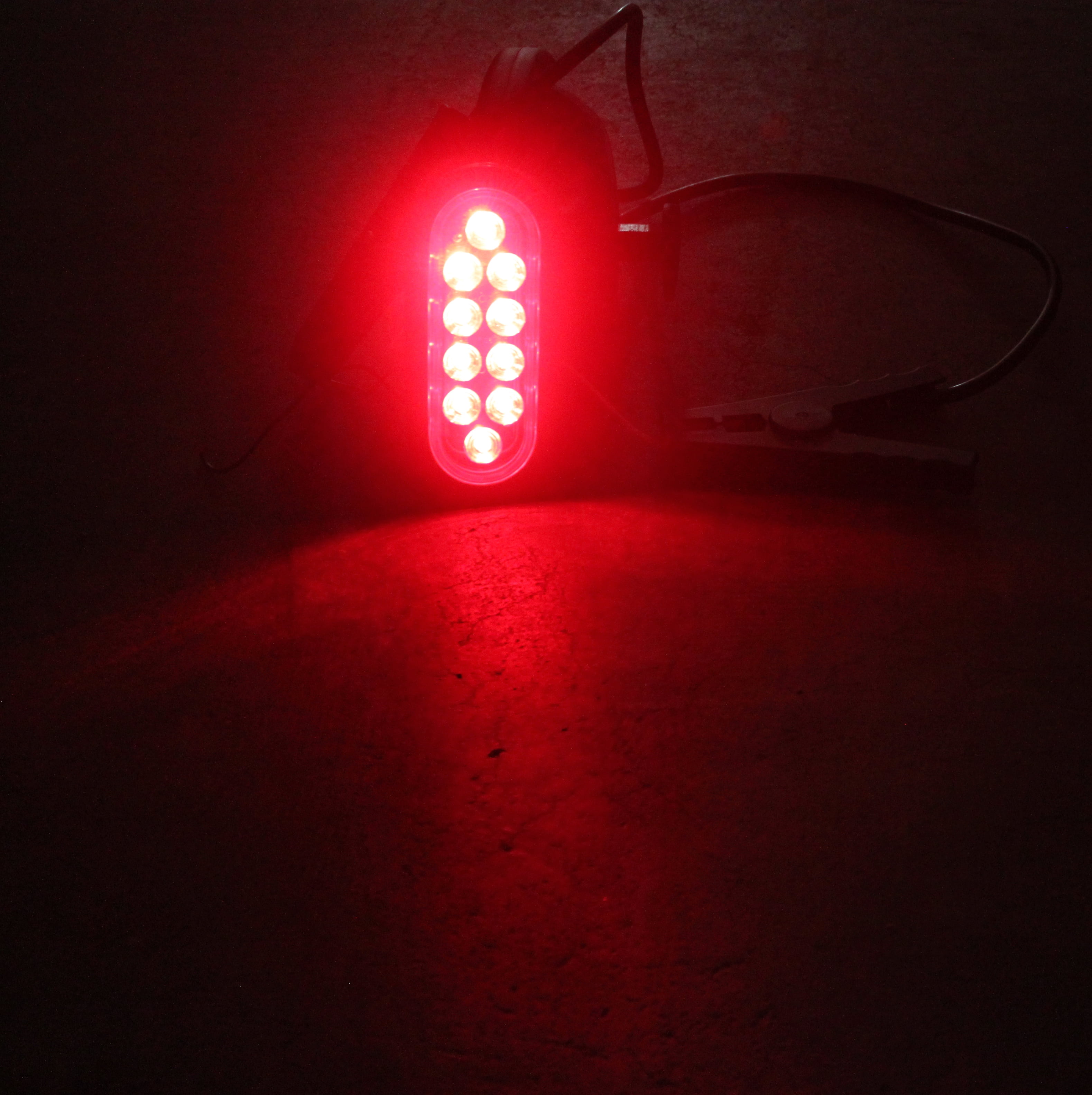XXXXX et of 10 Pcs LED 6" Surface Mount Oval Red Brake Stop Turn Tail Marker Signal Lights for Truck Trailer Tractor DOT SAE Approved
