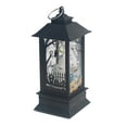 thumbnail image 5 of KeirineCC Halloween Decor Lantern,Halloween Lanterns Decorations 1 Pack,Battery Operated Black Pumpkin Witch Lanterns,Flickering Light for Indoor Party Home Decor,2x2x5 Inches,Style B, 5 of 8
