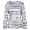 thumbnail image 7 of New Arrivals POROPL Sweatshirt for Women Plus Size Long Sleeve Crew Neck Sweatshirt Tie-Dye Gradient Printed Tie Pullover Tops Size S-5XL, 7 of 7