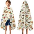 thumbnail image 3 of Red Mushroom Frog Light Pattern Hooded Bath Towel，50"x30" for Ages 3 To 12 Kids, Quick Dry Lightweight Soft Microfiber Hood Beach Towel Cover Up for Kids, 3 of 7