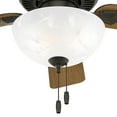 thumbnail image 5 of Hunter 44 inch Indoor Ceiling Fan with LED Light - Bronze Ceiling Fan with Pull Chain, For Bedroom, Living Room, or Kitchen, Standard Mount, No Remote, 5 Blades - Swanson 50896, New Bronze, 5 of 14