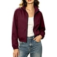 thumbnail image 2 of Outdoor Jacket for Women Water Resistant Windproof Hiking Running Camping Windbreaker Rain Coat, 2 of 9