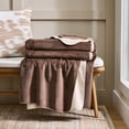 thumbnail image 4 of Better Homes & Gardens Ultra Soft Bonded Plush Bed Blanket, Brown, King Size, 92 x 108 in, 4 of 7