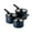 Blue, variant on Tramontina 6 Piece Ceramic Nonstick Nesting Cookware Set — Stackable, Space Saving Set - Dark Gray