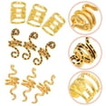 thumbnail image 1 of NUOLUX 30Ud Accesorios Dorados Para Peinados Con Anillos Huecos Para De, 1 of 6