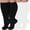 Black White, variant on 3 Pairs Medical Sport Plus Size Compression Socks - 20-30mmHg Graduated Knee-High Support for Men & Women, Ideal for Soccer, Running, and Nurses
