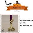 thumbnail image 5 of Luxtrada Halloween Skull Candle Holder Light Skeleton Ghost Hand Flameless Candle Lamp Party Bar Decoration Lamp (Orange), 5 of 10