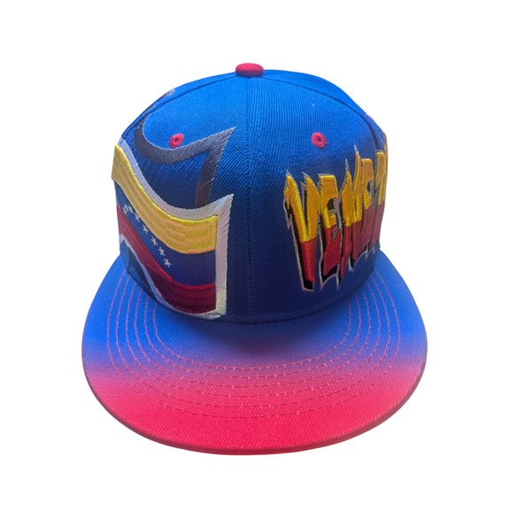 Venezuela Flag Thunder Style Royal Blue Snapback Hat