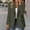Army Green, variant on Clearance Sales Online Deals Ofreoo Women's Fashion Solid Button Suit Coat Long Sleeve Hatless Casual Coat/Jacket Tops Fleece Jacket Women