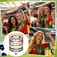 thumbnail image 4 of YanonmyfdGame Day Bracelets Gifts for Women, World Cup Soccer Accessories, Football Gear Sports Fans Party Supplies, Anniversary Birthday Holiday Gifts for Friends Sister Wife, 4 of 6