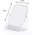 thumbnail image 2 of Tabletop Mirrors, Transparent Frame Makeup Mirror Light Portable ? Full-Length Mirror Adjustable Angle Makeup Mirror Men's Shaving Mirror Vanity Mirrors (Size : 13 * 16CM), 2 of 6