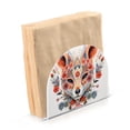 thumbnail image 2 of Fox Head Flowers Napkin Holder for Table Clear Napkin Stand Paper Holder Acrylic Organizer Dispenser Napkins for Dinner Kitchen Restaurant Room, 2 of 8
