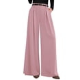 thumbnail image 1 of Pantalones PRETTYGARDEN 2025 Rosa Pierna Ancha Cintura Alta XL, 1 of 9