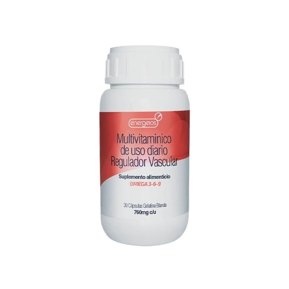 Suplemento alimenticio Facial Time Energeios regulador vascular 30 cápsulas de 760 mg c/u