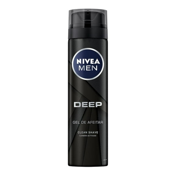 Gel para afeitar NIVEA MEN Deep antibacterial con carbón activo 200 ml