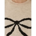thumbnail image 6 of Relaxed Fit Bow Detail Sweater, 6 of 6