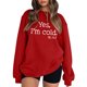 thumbnail image 1 of Pntutb moda mujer cuello redondo Camiseta de manga larga otoño estampado Chirstmas blusa suelta tops sudadera Pntutb Pntutb-4782, 1 of 4