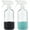Rich Black & Ocean Turquoise, variant on Just Like Joan 2-Pack Clear Glass Spray Bottles with Silicone Sleeve [Blush Pink & Pure White]
