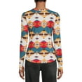 thumbnail image 6 of No Boundaries Juniors' Crew Ribbed Long Sleeve Tee, 6 of 6