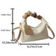 thumbnail image 2 of Bolso bandolera casual para mujer Bolso plisado con asa en la parte superior de la nube Bolsos de mano simples para niñas, 2 of 9