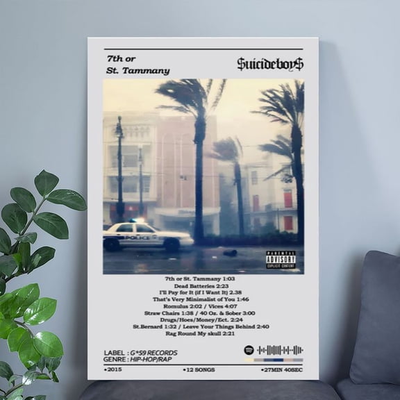 SuicideBoys 7th or St. Tammany Album Poster Size 24''x36''-Gategoo