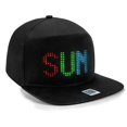 thumbnail image 4 of Sombrero con iluminación LED, gorra de béisbol con pantalla de algodón suave, tablero de visualización de matriz programable RGB, Bluetooth, bricolaje, fiesta, Festival, Dec, 4 of 4