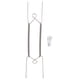 thumbnail image 1 of Uxcell 12 pulgadas ganchos de pared invisibles de acero inoxidable con protectores de punta para platos decorativos, 1 of 6
