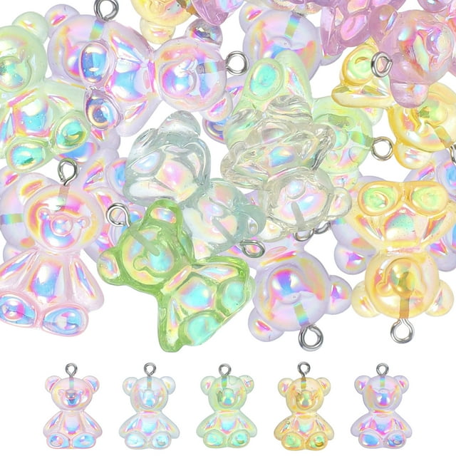 30pcs Creative Bear Charms Creative Pendant Charm for DIY Necklace Bracelet