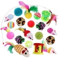 thumbnail image 2 of Bola de juguete interactiva para gatos Yuyangstore variedad 20x juguetes para gatos de interior, 2 of 8