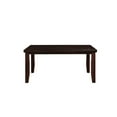 thumbnail image 2 of 6 Rectangular Cherry Dining Table, 30" High X 42" Wide 66" Long, Tapered Legs, , Transitional Table With And Elegant Legs - Fits 6 Seats, Height Width Length, 2 of 3