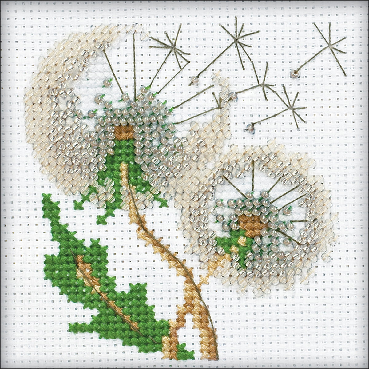 Dandelion Seeds Counted Cross Stitch Kit-4"X4" 14 Count - Walmart.com
