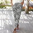 thumbnail image 5 of Angala Women High Waist Printing Easy Trousers Long Pants Boho Beach Pockets Pants Soft Beautiful Women's Casual Trousers, 5 of 9