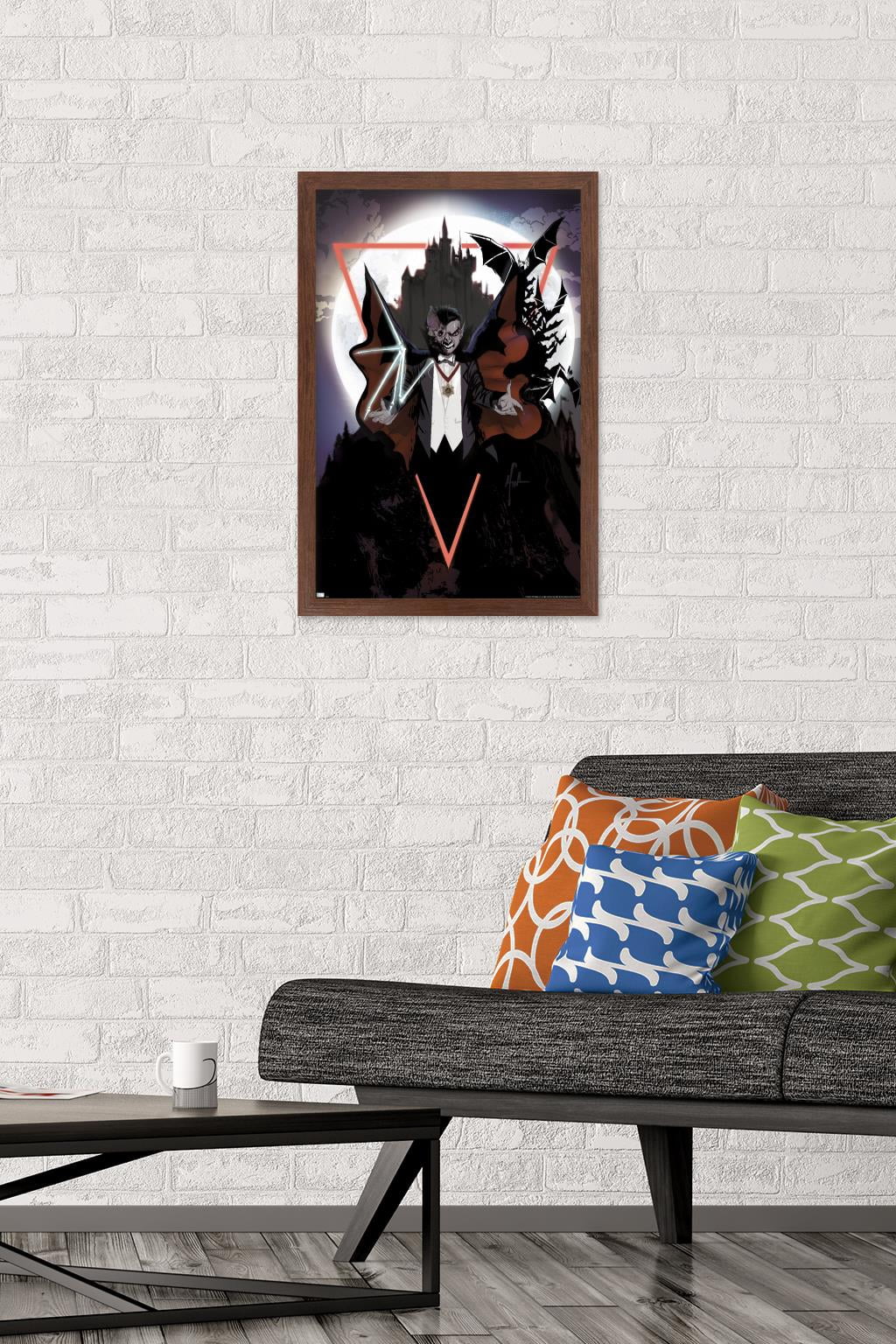 Dracula - Illustration Wall Poster, 14.725" x 22.375" Framed