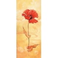 thumbnail image 2 of Jasper 16x32 Gold Ornate Wood Framed with Double Matting Museum Art Print Titled - Single red I, 2 of 4