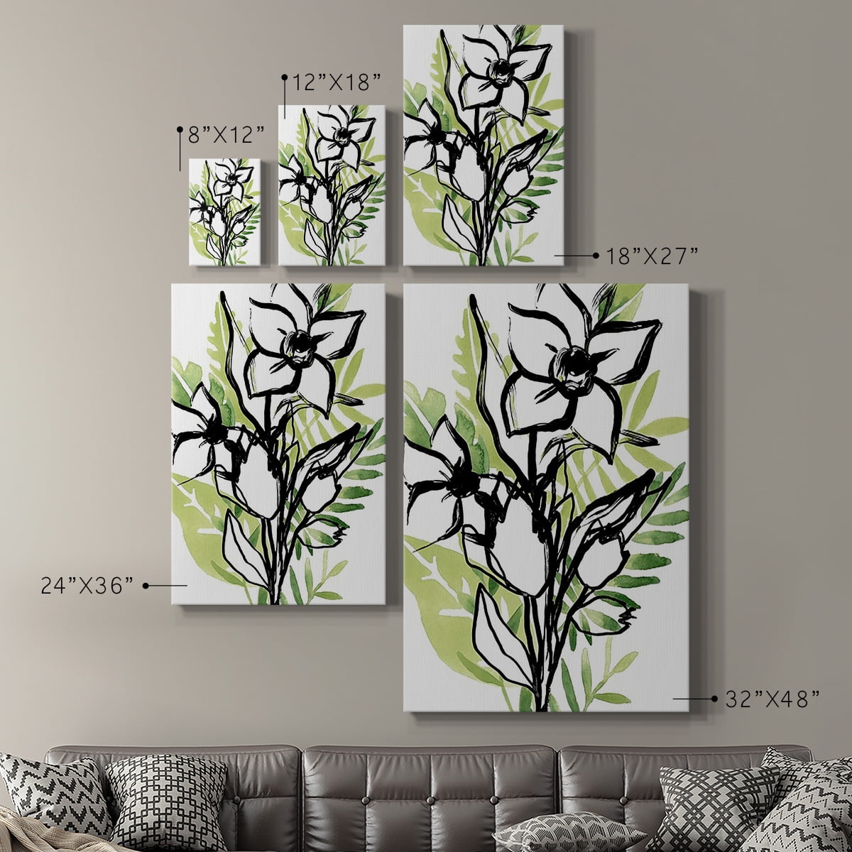 Tropical Sketchbook III Premium Gallery Wrapped Canvas - Ready to Hang