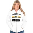 thumbnail image 4 of United States Army Star Logo Ribbon Unisex Plus Size Zip Hoodie Brisco Brands 2X, 4 of 5