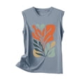 thumbnail image 5 of Summer Tank Top for Women Floral Graphic Swing Flowy Camisold Sleeveless Shirts Loose Fit Going Out Cute Tops, 5 of 6