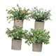 thumbnail image 4 of 4 piezas de pequeñas plantas falsas para adornos de escritorio, miniplantas artificiales en macetas para sala de estar, hogar, alféizar de ventana, Estilo E, 4 of 8
