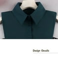 thumbnail image 3 of LoudSung False Collar Detachable Half Shirt Blouse Fake Collar Elegant Pure Color Dickey Simple Designs for Women Girls, 3 of 7