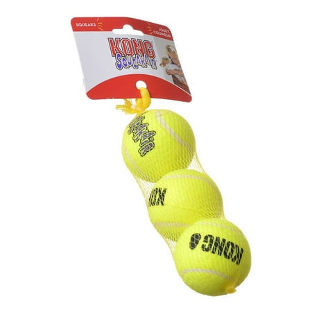 - Kong Air Kong Squeakers Tennis Balls Medium - 2.75 Diameter (3 Pack ) - Pack of 2